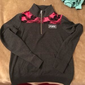 VS PINK quarter zip sweater